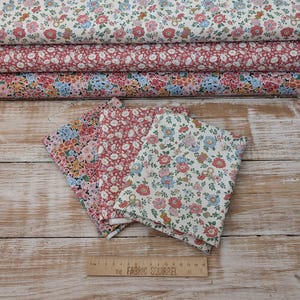 Liberty Tudor Celebration Fabric - Sewing Themed Liberty Fabric - Liberty Quilting Cotton - Ditsy Floral Material