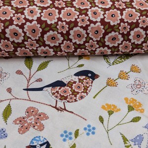 Patchwork Birds Fabric From Craft Cotton Company - Applique Look ...
