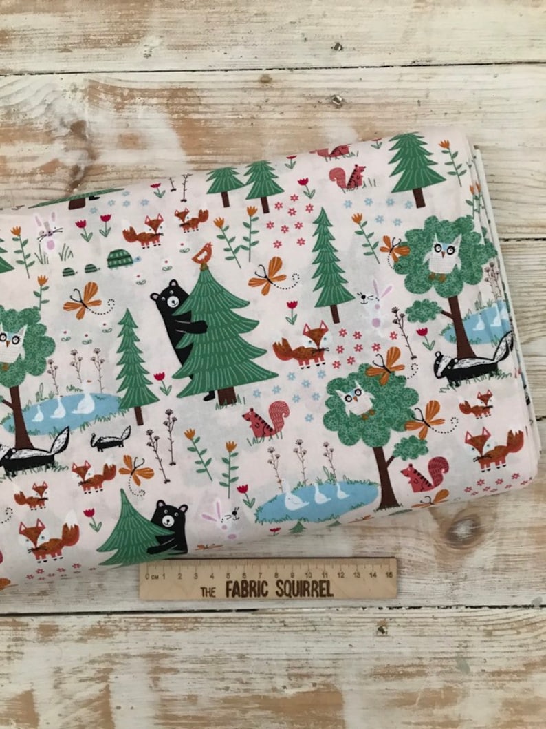 Fat Quarter Spx woodland Critter Collection Leaf Pattern Cotton Quilting Fabric