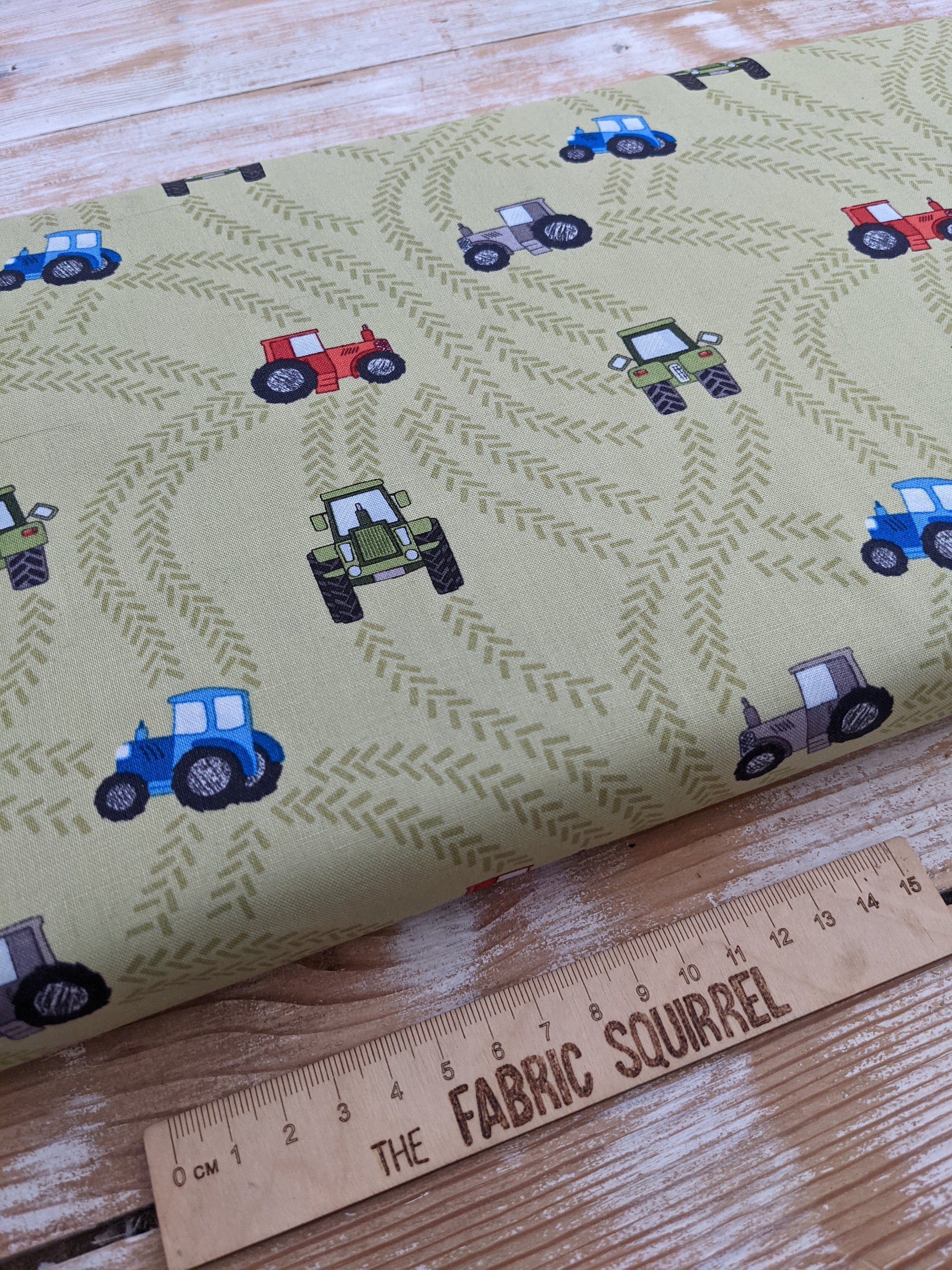 Farmyard Fabric Tractor Material Piggy Tales From Lewis - Etsy UK