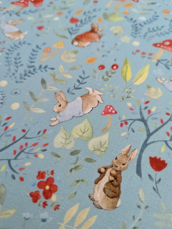 Peter Rabbit Fabric 120 Years of Mischief From Craft Cotton Beatrix Potter Material Etsy Australia