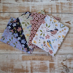 Patchwork Birds Fabric From Craft Cotton Company - Applique Look ...