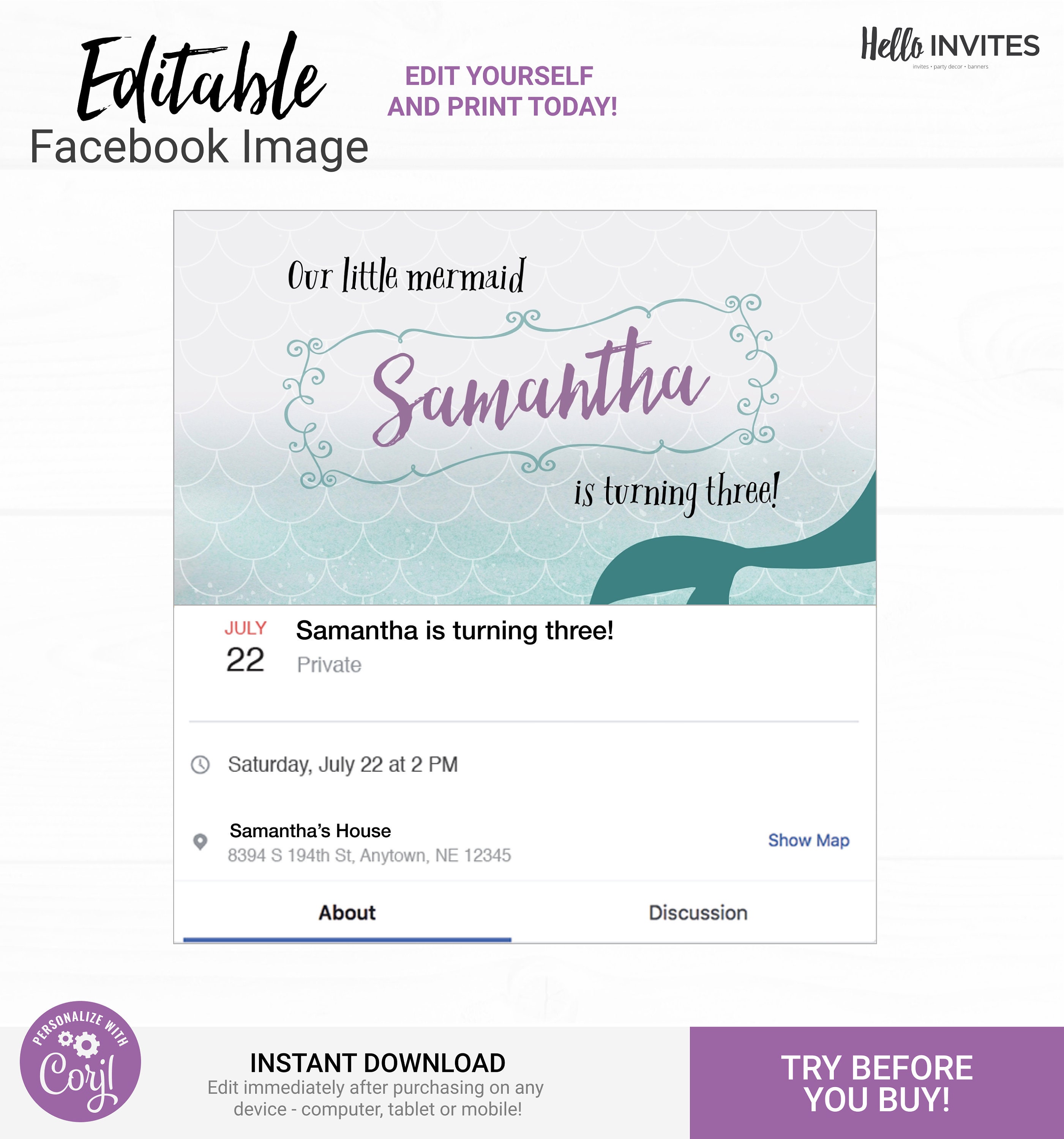 Facebook Invitation Template Facebook Invitation Template