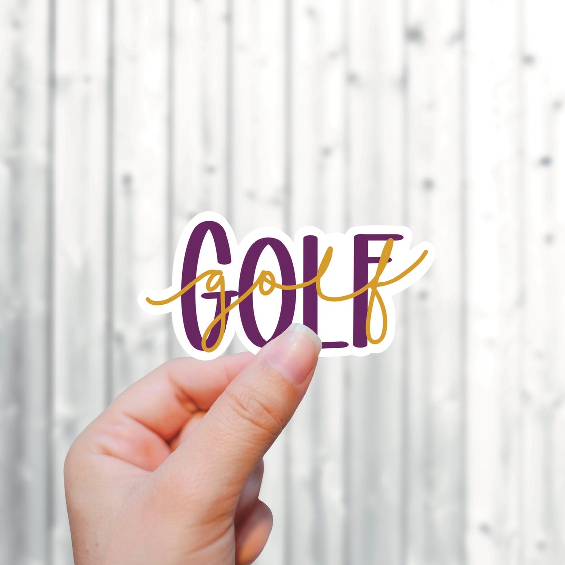 Handwritten Golf Sticker Golf Sticker Golf Decal Golf Gift Etsy