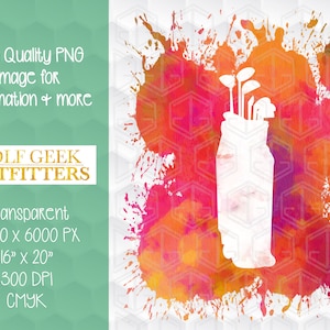 Golf Bag PNG | Golf Grunge Clipart | Golf Bag with Clubs Clip Art | Hand Drawn Golf Digital Download | Golf Sublimation