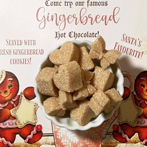 Organic Gingerbread Spice Sugar Cubes for Tea, Holiday Tea Party, Thanksgiving, Hostess Gift, Winter, Christmas