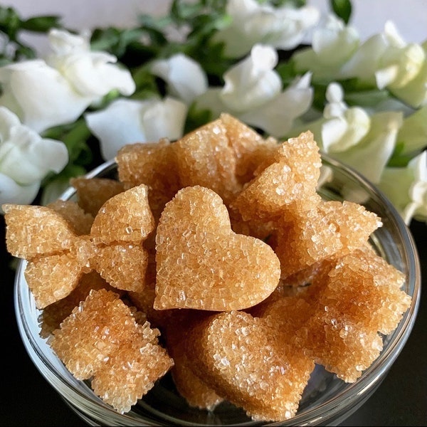 Raw Vegan Organic Sugar Cubes for Coffee or Tea, Turbinado Sugar Cubes, Mother's Day, Tea Party, Easter, Baptism, Wedding, Bridal Gift