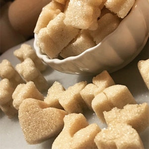 Organic Ginger Sugar Cubes for Tea or Coffee, Mother's Day, Tea Party, Easter, Baptism, Wedding, Bridal Gift