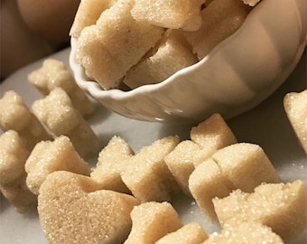 Organic Ginger Sugar Cubes for Tea or Coffee, Mother's Day, Tea Party, Easter, Baptism, Wedding, Bridal Gift
