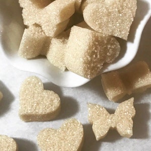 Organic Vanilla Sugar Cubes for Tea, Mother's Day, Tea Party, Easter, Baptism, Wedding, Bridal Gift