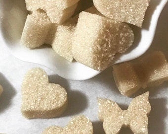 Organic Vanilla Sugar Cubes for Tea, Mother's Day, Tea Party, Easter, Baptism, Wedding, Bridal Gift