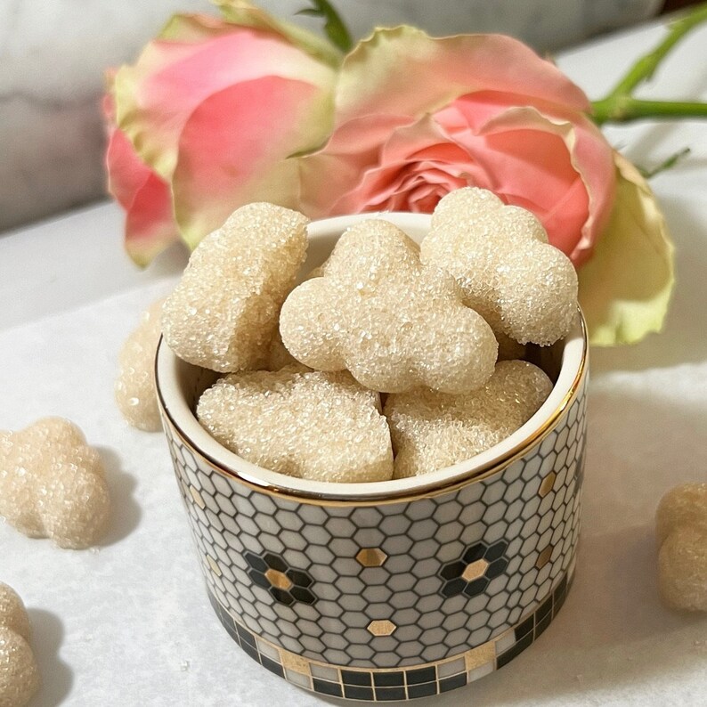Organic Vegan Sugar Cubes for Tea and Coffee, Gourmet Sugar, Wedding, Tea Party, Bridal Party, Hearts, Butterflies, Clouds, Bears, Skulls Clouds, 6oz