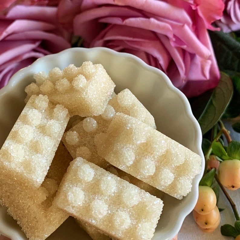 Organic Rose Flavored Sugar Cubes for Tea, Champagne, Wedding, Tea Party, Bridal Party, Hostess image 3