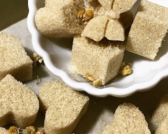 Organic Chamomile Sugar Cubes for Tea, Hostess Gift, Tea Party, Baptism, Wedding, Bridal Gift, Florals