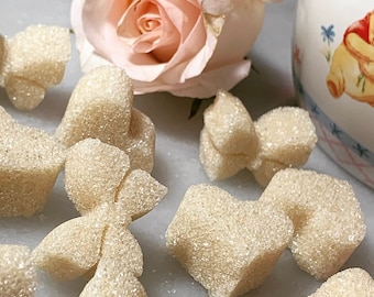 Organic Almond Sugar Cubes for Tea, Mother's Day, Tea Party, Easter, Baptism, Wedding, Bridal Gift