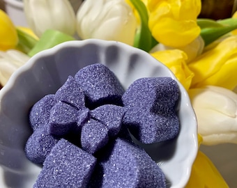 Organic Butterfly Pea Sugar Cubes for Tea, Mother's Day, Tea Party, Easter, Baptism, Wedding, Bridal