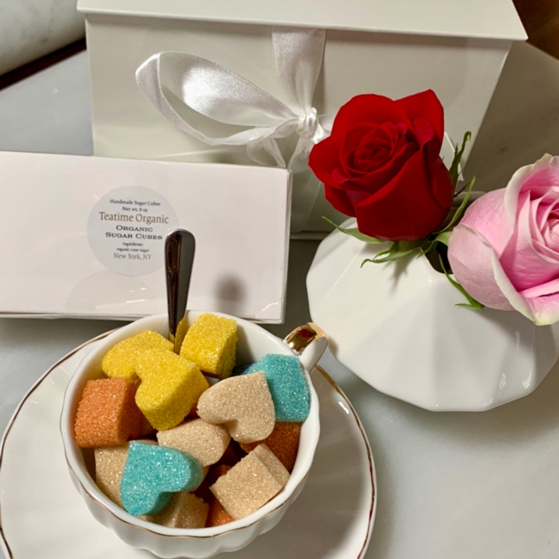 Sugar Cube Gift Box Tea Gift Box Organic Sugar Cubes for Tea Etsy