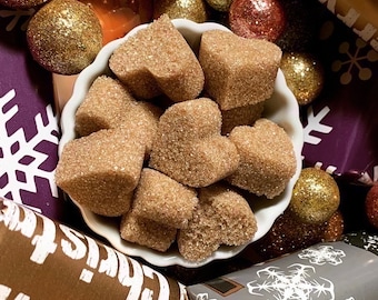 Vegan Organic Cinnamon Sugar Cubes for Tea, Organic Sugar, Mother's Day, Tea Party, Easter, Baptism, Wedding, Bridal