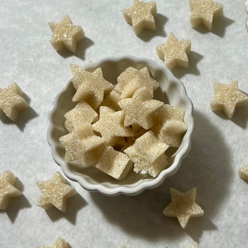 Organic Vegan Sugar Cubes for Tea and Coffee, Gourmet Sugar, Wedding, Tea Party, Bridal Party, Hearts, Butterflies, Clouds, Bears, Skulls Stars, 7oz