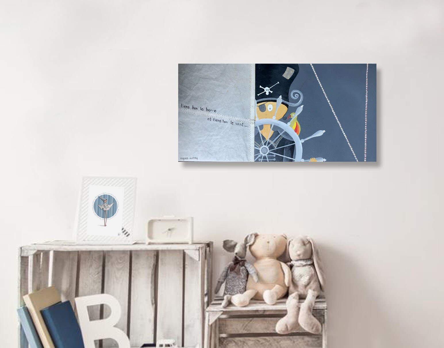 Tableau Acrylique sur Toile, Voile de Bateau