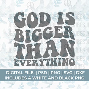 dio è più grande di tutto svg, cristiano Svg Png, scrittura svg, versetto della Bibbia svg, citazione della Bibbia svg, Gesù svg, adorazione svg, lode svg