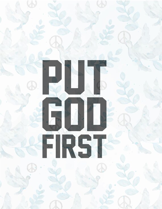 what does it mean to put god first