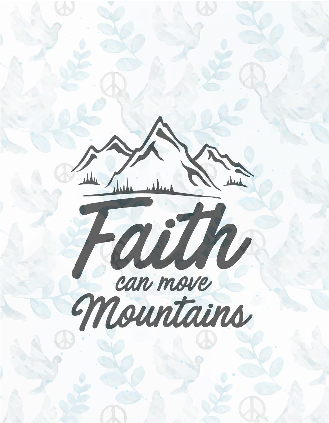 Faith can move mountains SVG fileJesus svgfaith Etsy