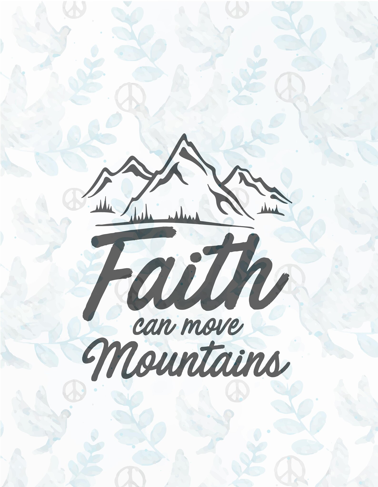 Faith can move mountains SVG fileJesus svgfaith Etsy