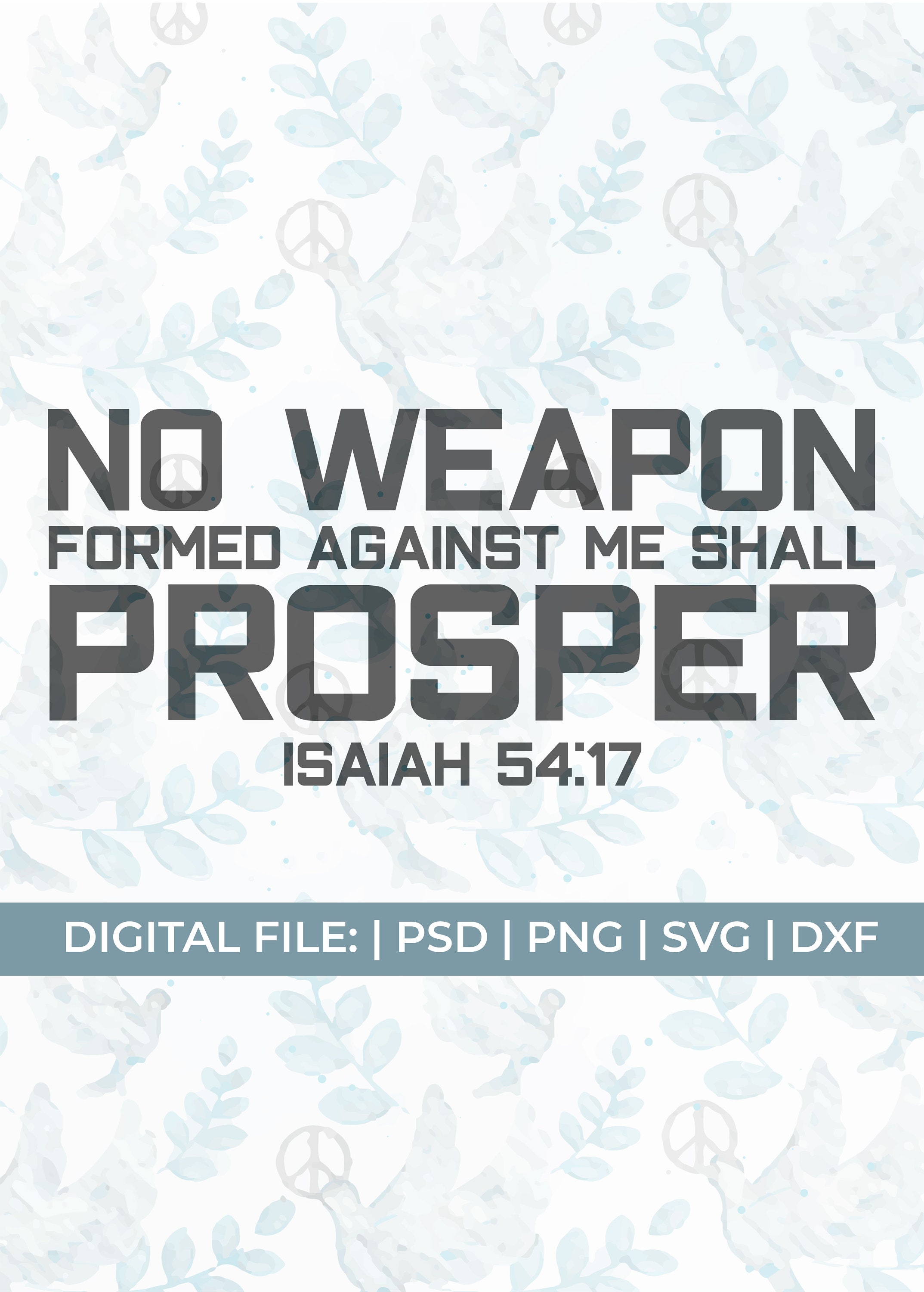 No Weapon Formed Against Me Svg Faith Svg Christian Quotes - Etsy