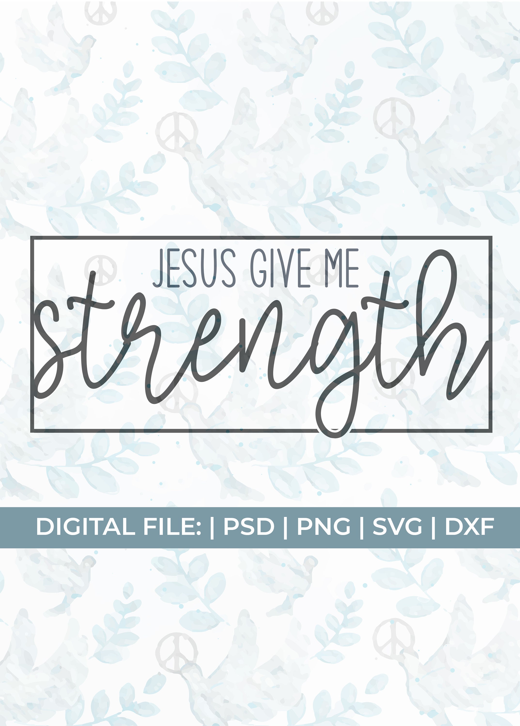 Jesus give me strength svgstrong women svgreligious svg | Etsy
