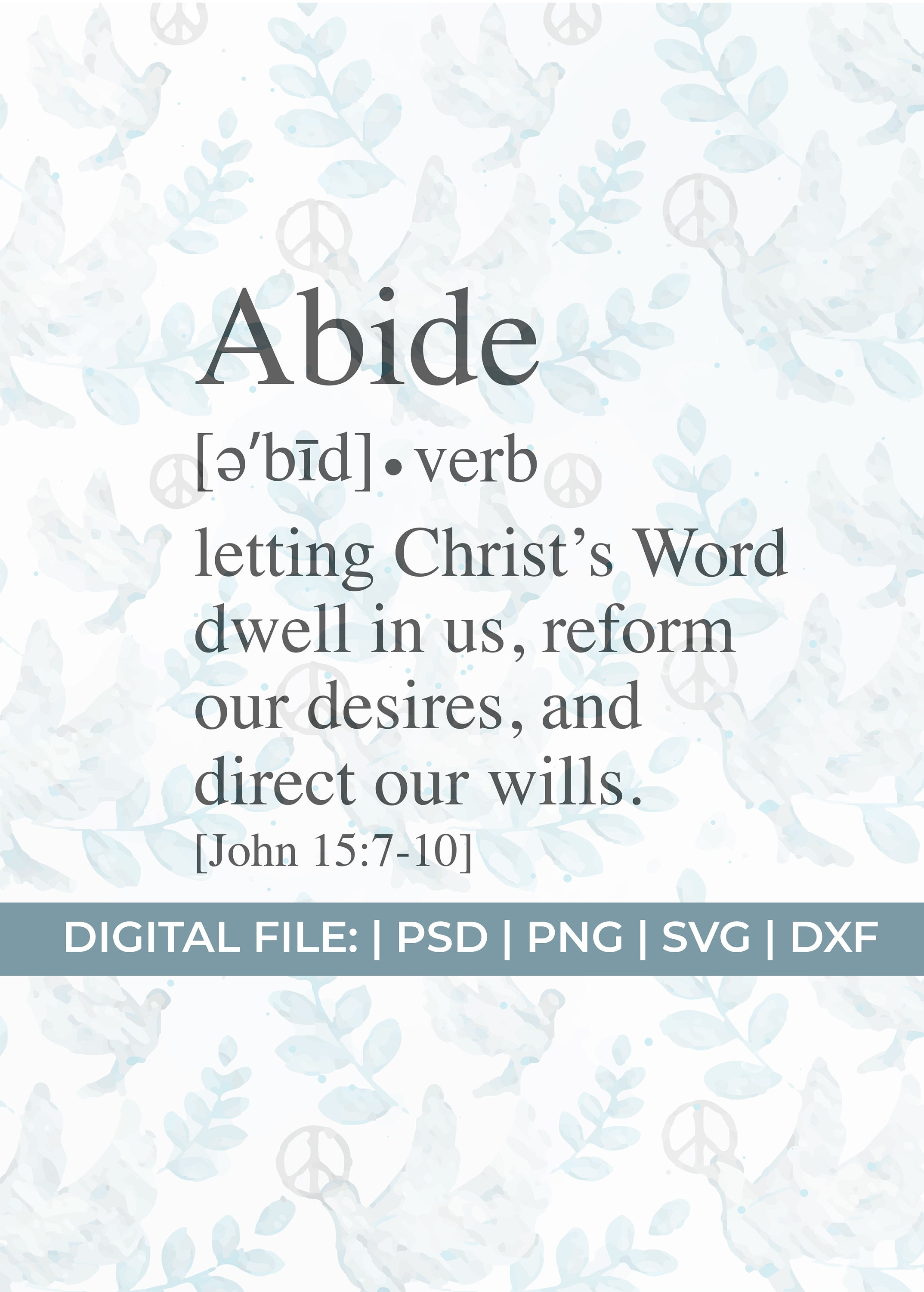 Download Abide svgJesus svg filesbible quote svgchristian sayings ...