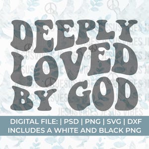écriture svg, profondément aimé par Dieu svg, svg foi, Christian Svg Png, svg aimé, choisi svg, svg pardonné, svg waymaker, svg de la grâce, prière