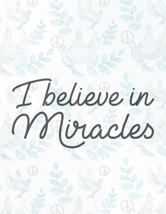 I Believe In Miracles Svg Filejesus Svgfaith Svgchristian Etsy