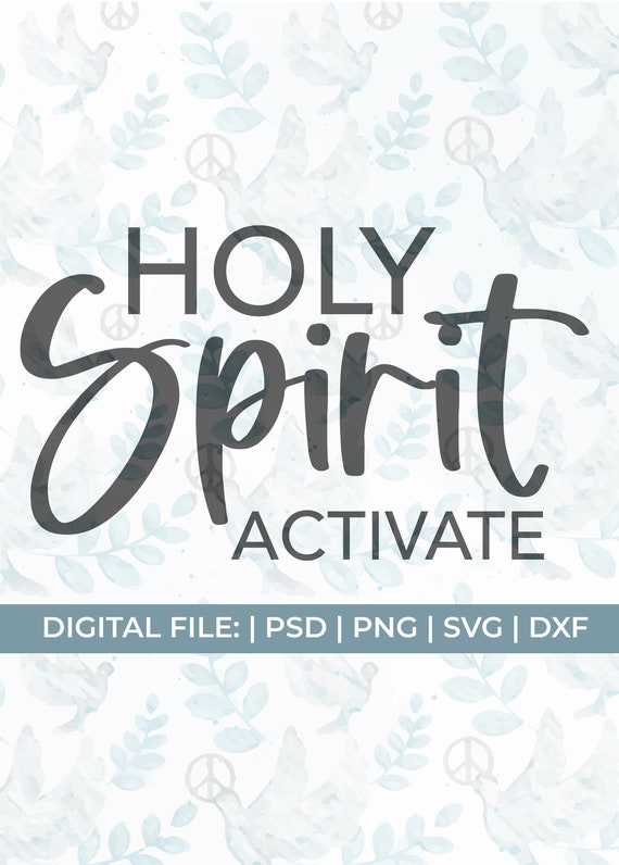 Saint Esprit Activer Svgholy Spirit Svgfunny Christian Svg Etsy France