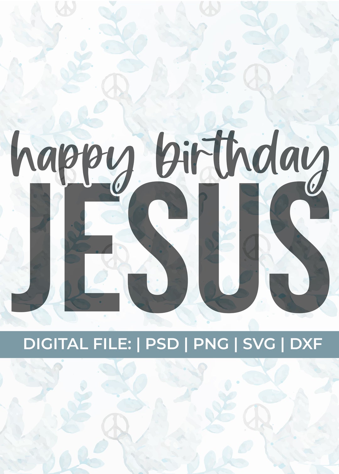 Happy Birthday Jesus Svgchristmas Svgmerry Christmas Svgchristian