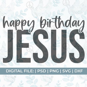 Happy Birthday Jesus svg|christmas svg|merry christmas svg|christian svg|merry and bright svg|reindeer svg|religious svg|snowflake svg