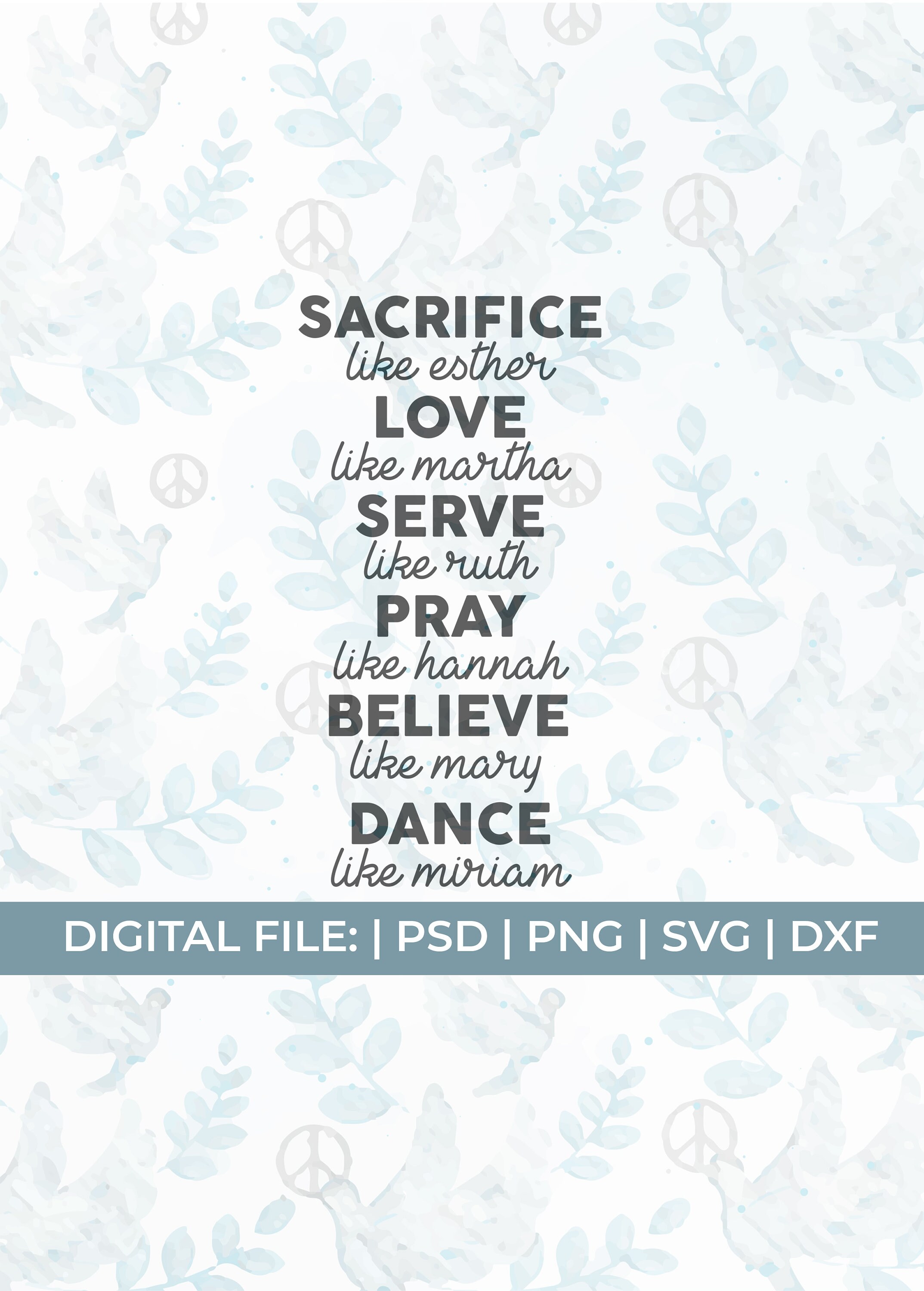 Sacrifice like esther svgwomen of the bible svgbible verse | Etsy