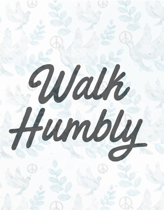 Walk Humbly Svg File Jesus Svg Faith Svg Christian Svg Etsy