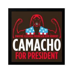 Camacho für Präsident 2024 Sticker | Idiocracy Sticker | lustige Sticker