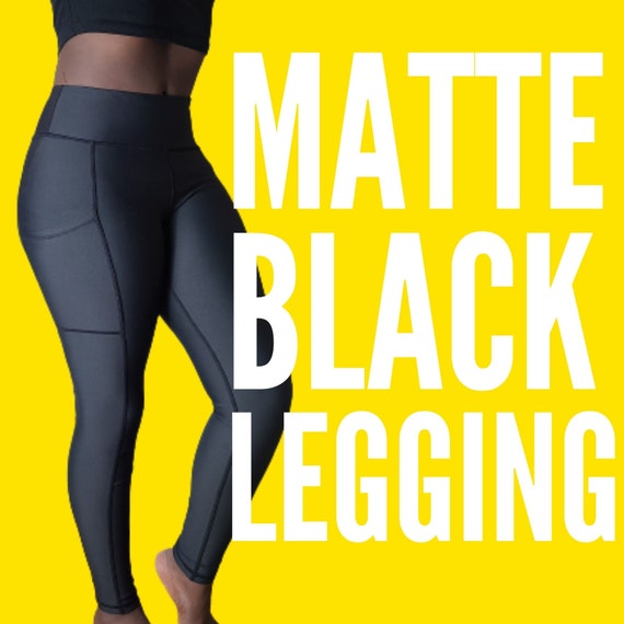 Matte Black Leggings, Best Black Leggings for Women, High Waisted