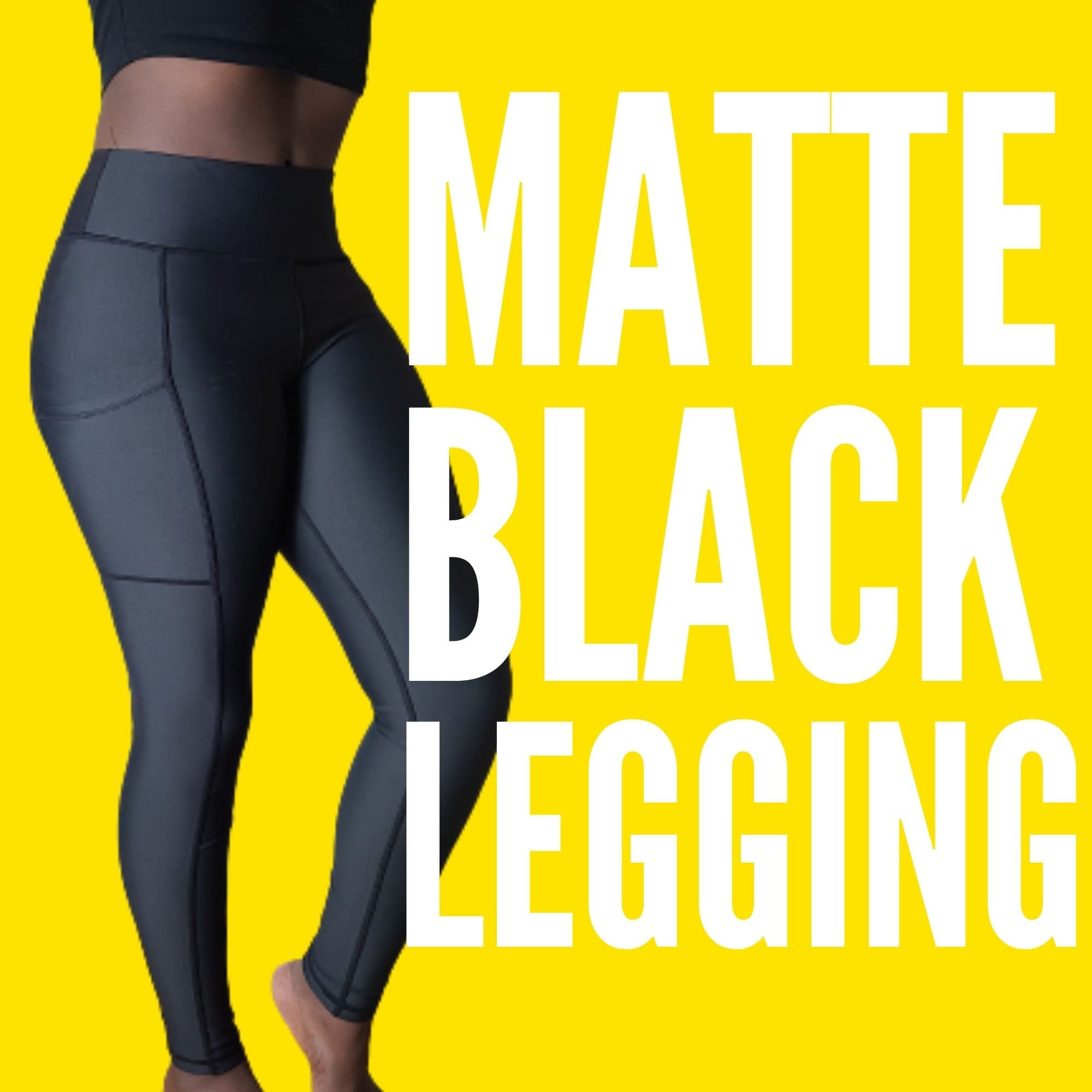 Matte Black Leggings, Best Black Leggings for Women, High