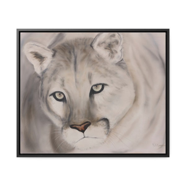 Mountain Lion origineel olieverfschilderij, Wildlife, Puma