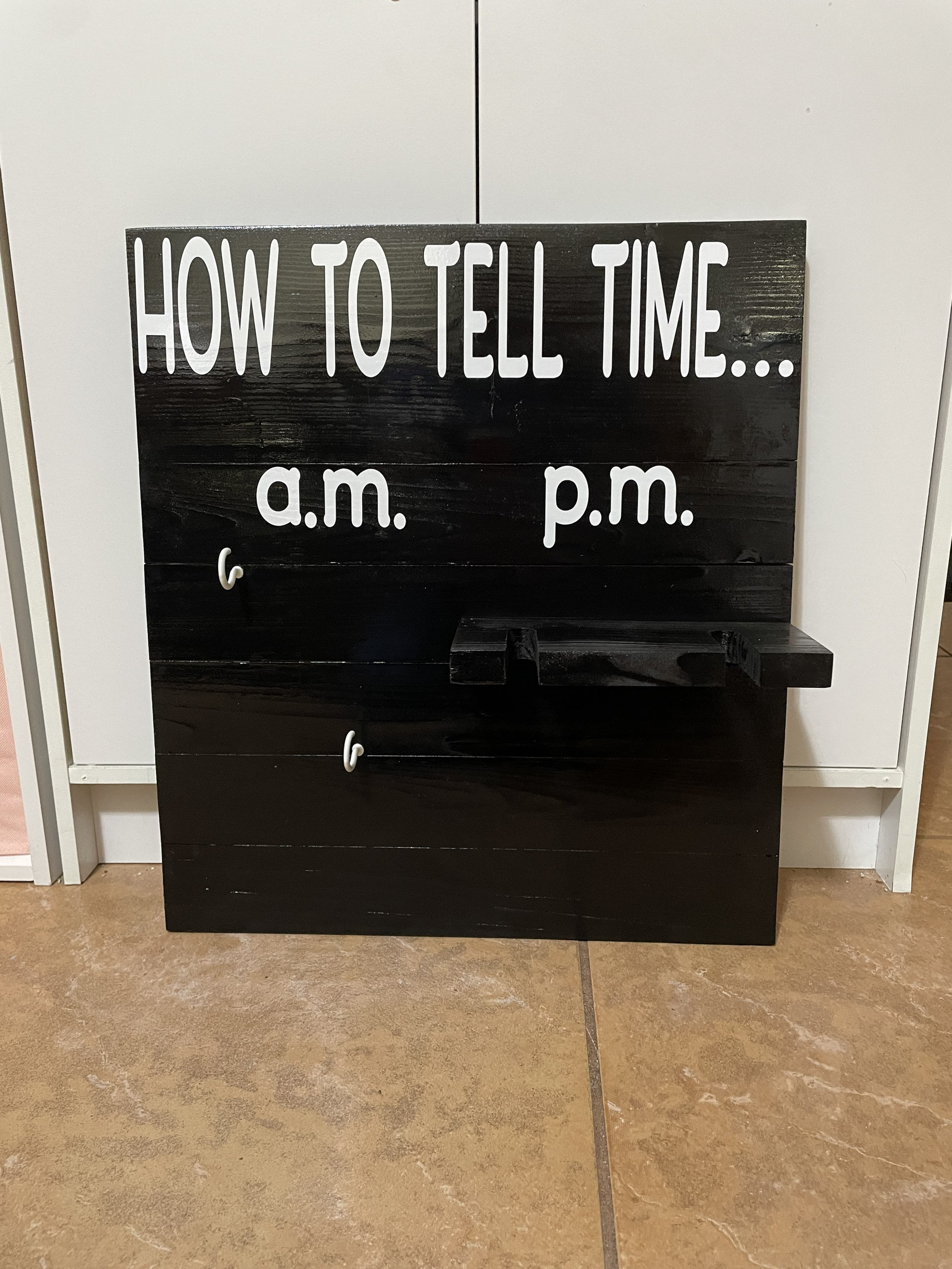 AM/PM Coffee Mug/wine Glass Hanger Kitchen Clock Am Pm Cup Etsy