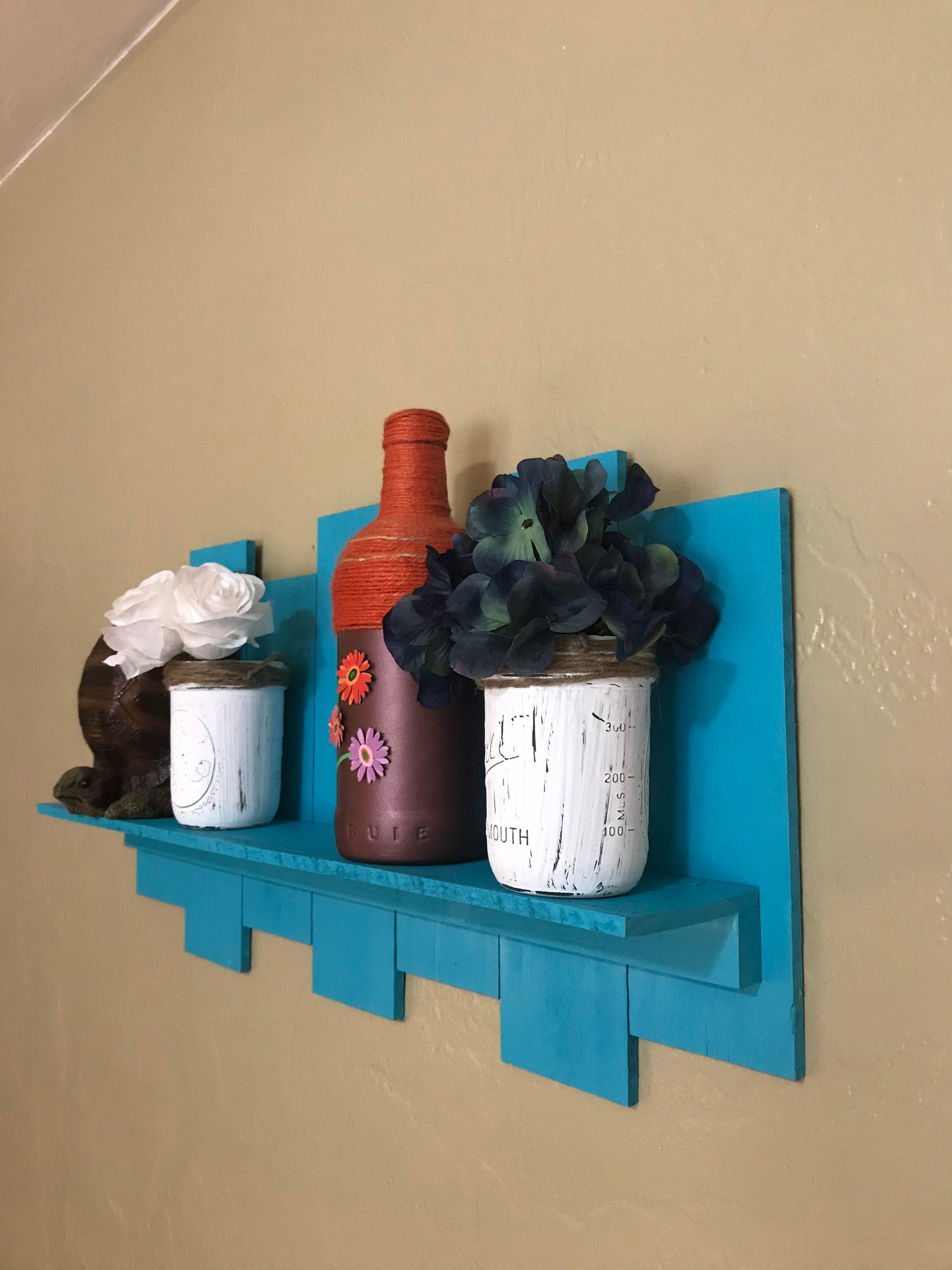 Wall Shelf Rustic Wall Shelf Beachy Shelf Beachy Decor - Etsy