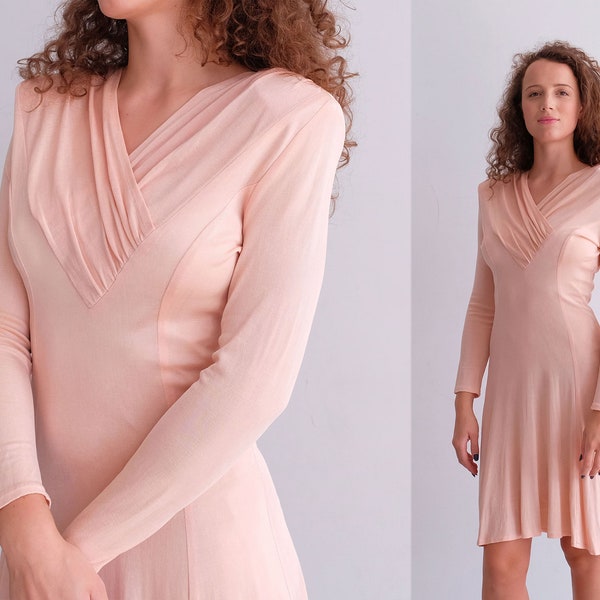 80s Nude Dress - Etsy