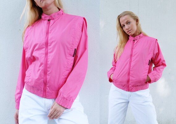 bubblegum pink bomber jacket