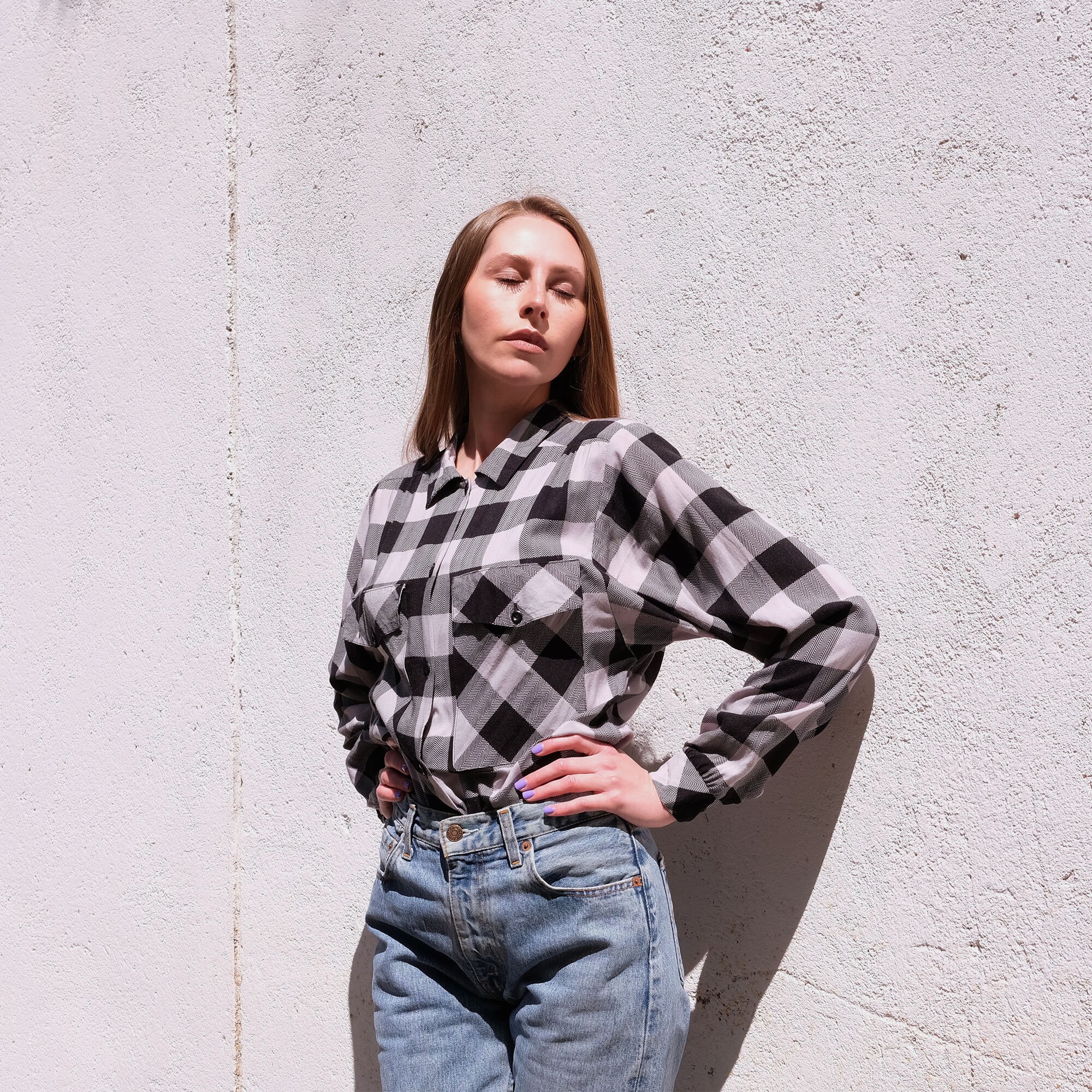 【supreme】初期 check shirt 90's Vintage 90s Wall Jam Streetwear Skate All Over Print T Shirt