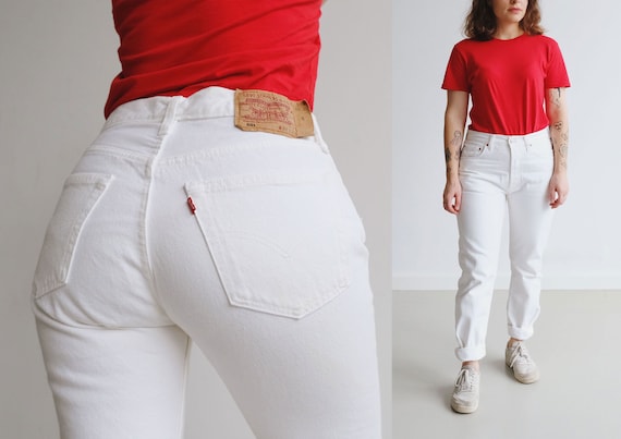 vintage white levis 501