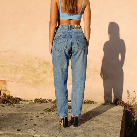 90s Vintage Clifton Jeans Light Wash Denim, 80s M… - image 9