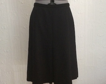 Vintage Les prairies de Paris A line black skirt